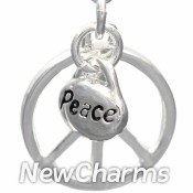 CH032 Peace Sign Dangle