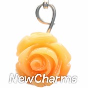 CH211 Big Orange Flower Dangle