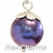 CH203 Big Purple Pearl Dangle