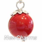 CH206 Big Red Pearl Dangle