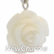 CH208 Big Cream Flower Dangle