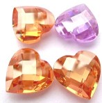 Checkerboard Heart Birthstones