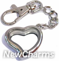 Curvy Heart Keychain