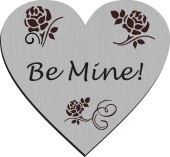 DH103 Rose Gold Open Heart Disk