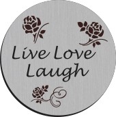 DH101 Silver Open Heart Disk