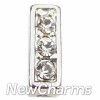 silver letter locket charms