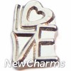 H1006 Love with Heart Floating Locket Charm