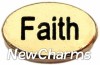 H1079gold Gold Faith Floating Locket Charm