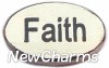 H1079s Faith on Silver Floating Locket Charm