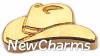 H1089 Cowboy Hat Floating Locket Charm