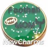 H1153 Football Mom Floating Locket Charm