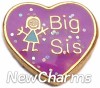 H1157b Big Sis Floating Locket Charm