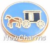 Horse and Buggy LOCKET CHARM