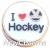 I Love Hockey LOCKET CHARM