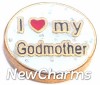 H1172 I Love My Godmother Floating Locket Charm
