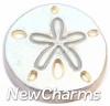 H1177 Sand Dollar Floating Locket Charm