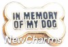 H1181 In Memory of My Dog Floating Locket Charm