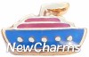 H1209 Cruise Ship Floating Locket Charm