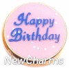 H1241 Happy Birthday Floating Locket Charm