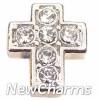 Cross with Stones LOCKET CHARM