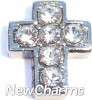 Cross with Stones LOCKET CHARM