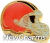 H1262 Football Helmet Floating Locket Charm