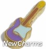 H1300 Electric Guitar Floating Locket Charm