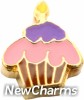 Birthday Cupcake Floating Locket Charm