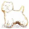 H1353 Westie Dog Floating Locket Charm