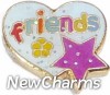 Friends Heart Floating Locket Charm