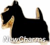 Black Scottish Terrier Floating Locket Charm