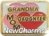 Grandma Mom Daughter Floating Locket Charm