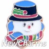 H1486 Snowman Floating Locket Charm