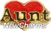 Aunt On Heart Floating Locket Charm