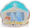 H1512 Christmas Manger Floating Locket Charm