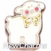 H1557 Sheep Floating Locket Charm