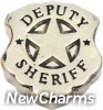 H1567 Police Deputy Sherrif Floating Locket Charm