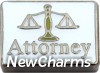 Attorney Scales Floating Locket Charm