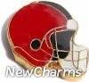 H1583 Football Helmet Floating Locket Charm