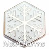 H1586 Snowflake Floating Locket Charm