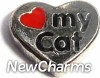 H1662 Love My Cat Floating Locket Charm