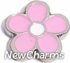 H1674PK Pink Cute Flower Floating Locket Charm