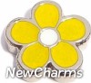 H1674Y Yellow Cute Flower Floating Locket Charm