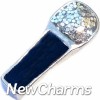 H1682 Glitter Microphone Floating Locket Charm