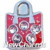 H1691 Sparkle Purse Bag Floating Locket Charm