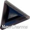 Black Triangle Floating Locket Charm (clearance)