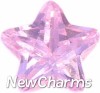 H2705-10 Star Pink Floating Locket Charm