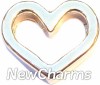 H3101 Gold Open Heart Floating Locket Charm