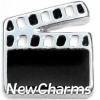 H3112 Black And White Movie Clapperboard Floating Locket Charm