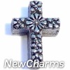 H4027 Decorative Cross Floating Locket Charm